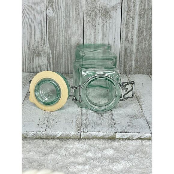 Vintage Italian Green Hermetic Wavy Bottle - Picture 6 of 10